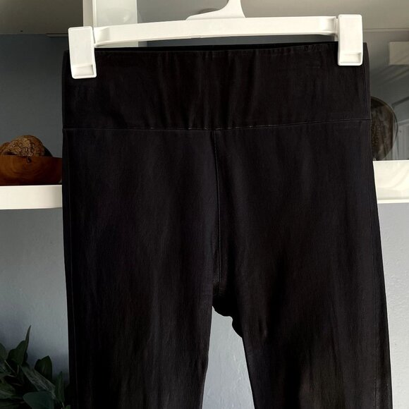 SPRWMN Anthracite Leather Crop Leggings - Picture 5 of 10